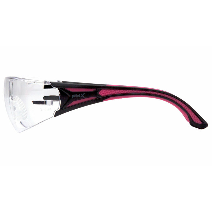 Pyramex SBP9610S Clear Lens with Black and Pink Temples