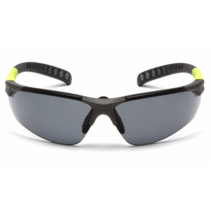 Pyramex SGL10120DTM Sitecore - Gray H2MAX Anti-Fog Lens with Gray and Lime Temples