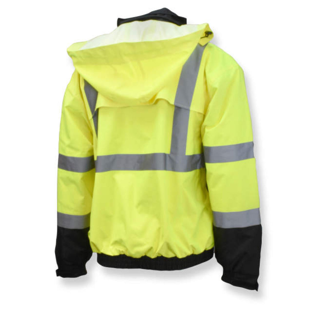 Radians SJ320 3-in-1 Durable Ripstop Bomber Jacket with Color Blocking - Green
