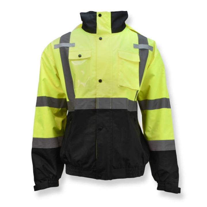 Radians SJ320 3-in-1 Durable Ripstop Bomber Jacket with Color Blocking - Green