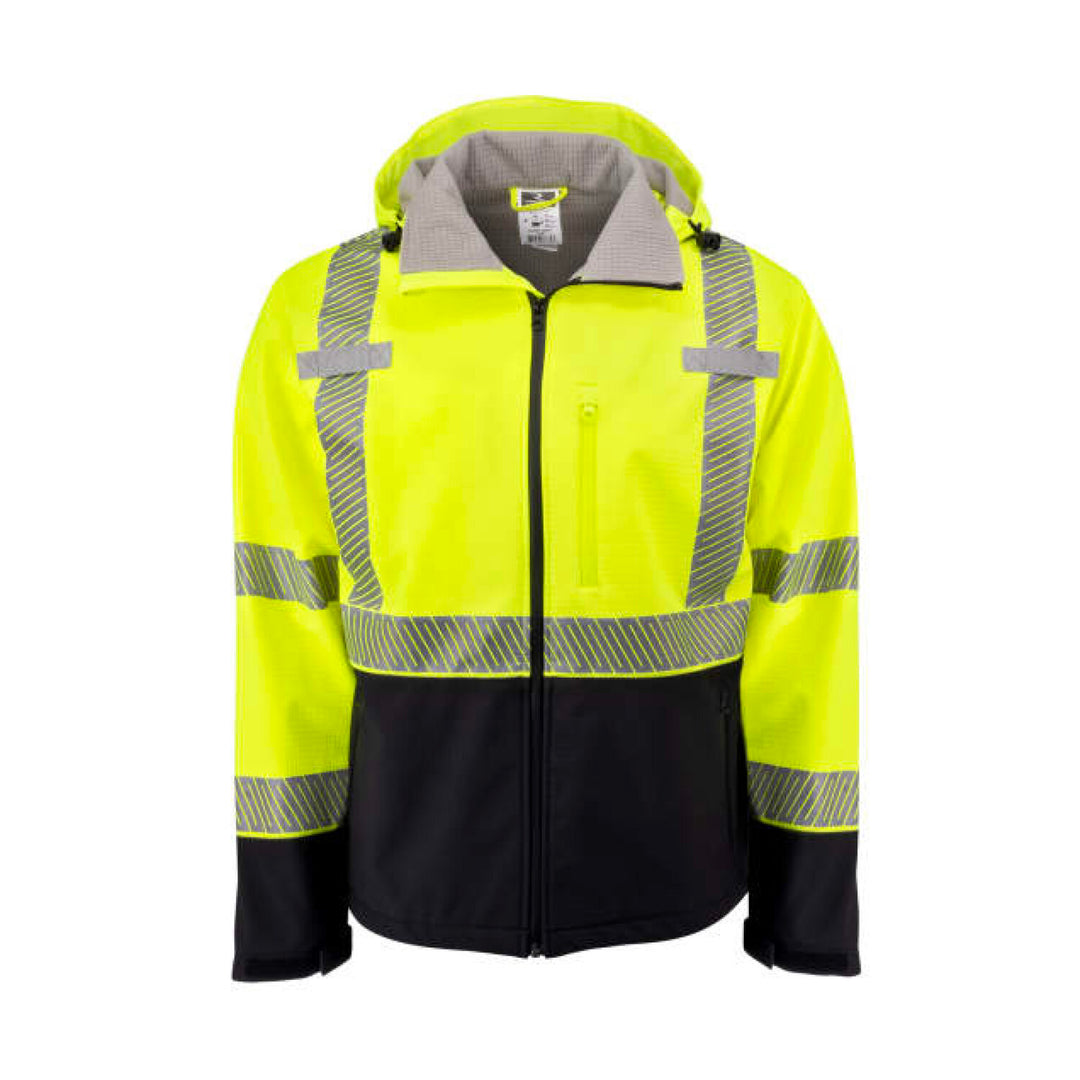 Radians SJ322B Type R Class 3 Softshell Ripstop Jacket - Hi-Vis Green