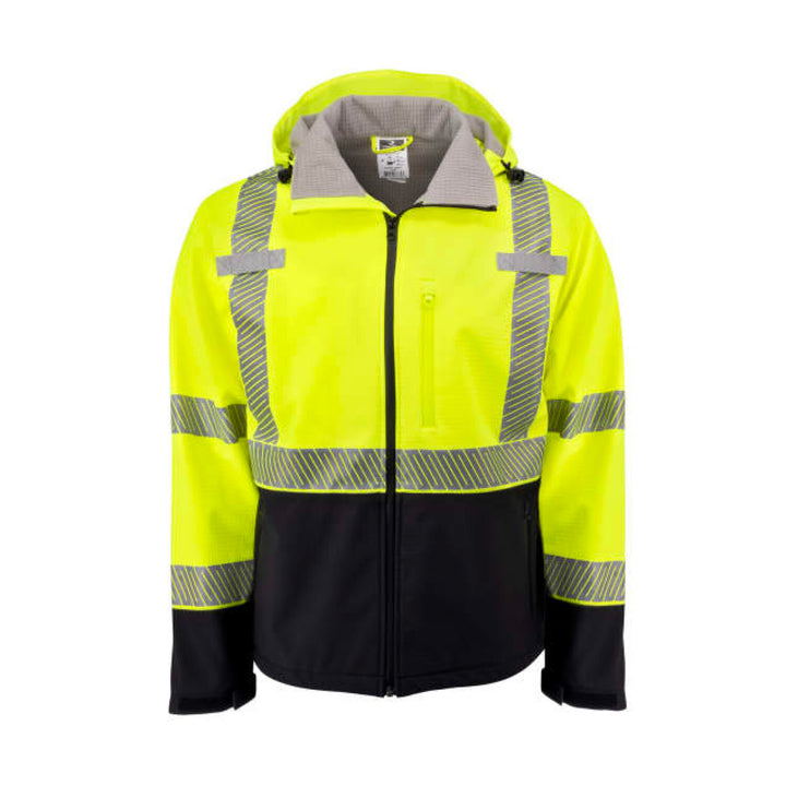 Radians SJ322B Type R Class 3 Softshell Ripstop Jacket - Hi-Vis Green