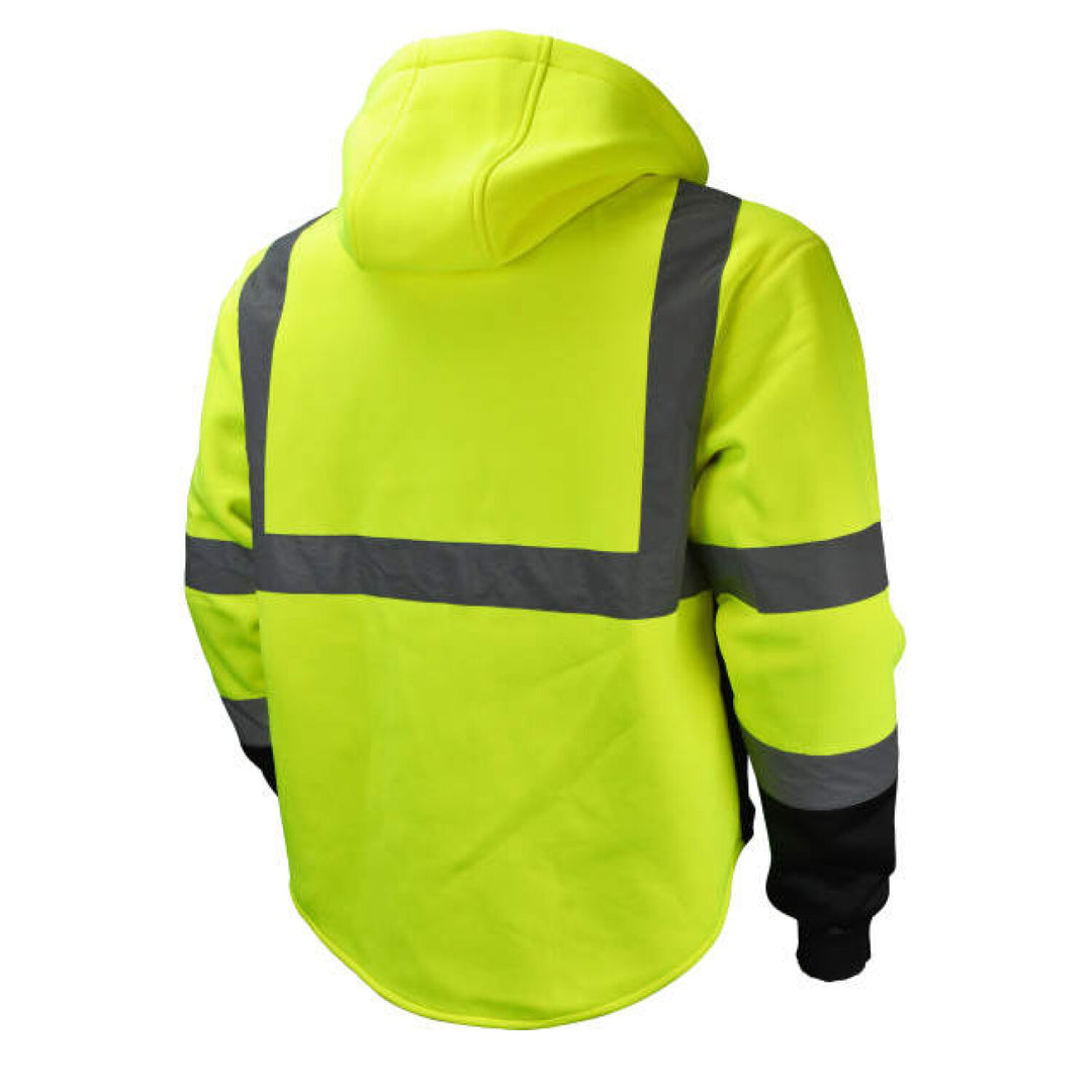 Radians SJ32-3 Color Blocked Hooded Sweatshirt with Removable Hood