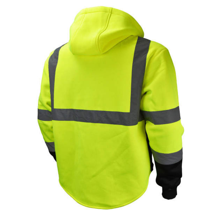 Radians SJ32-3 Color Blocked Hooded Sweatshirt with Removable Hood