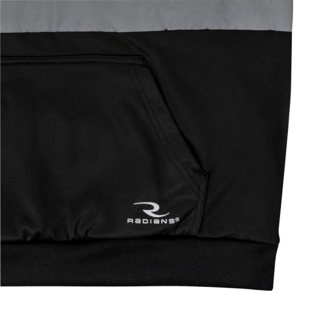 Radians SJ34B-3 Class 3 Color Blocked 1/4 Zip Sweatshirt - Hi Vis Green