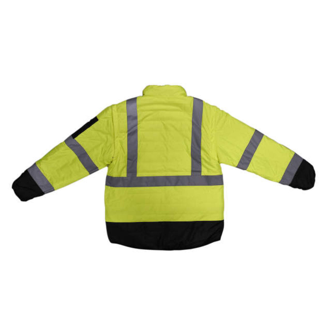 Radians SJ510 Quilted Reversible Four-in-One Jacket with Zip-Off Sleeves