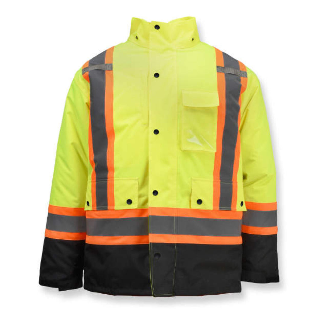 Radians SJ610B Weatherproof Parka with Zip-Out Reversible Bomber Jacket - Green