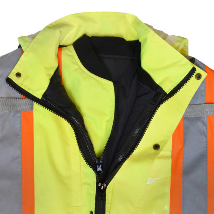 Radians SJ610B Weatherproof Parka with Zip-Out Reversible Bomber Jacket - Green