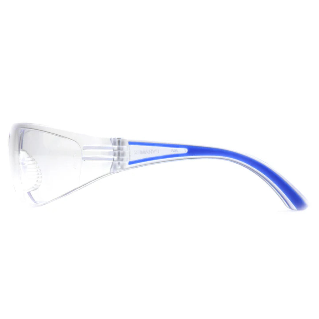 Pyramex SN3610S Cortez  Clear Lens with Blue Temples