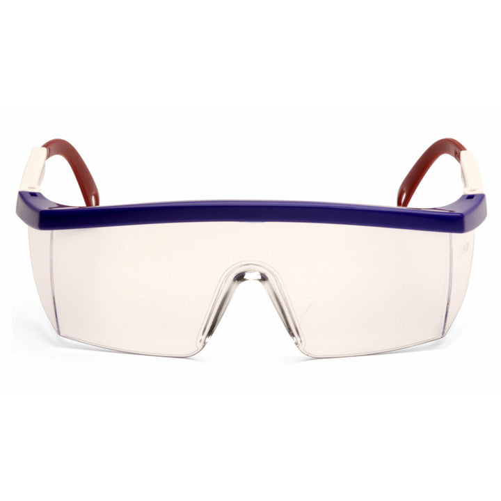 Pyramex SNWR410S Clear Lens with Red, White, and Blue Frame