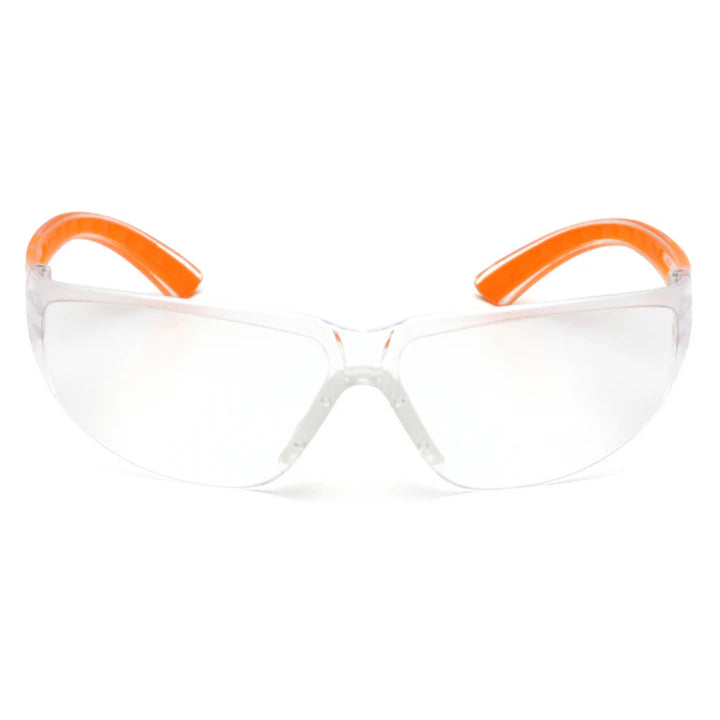 Pyramex SO3610S Cortez Clear Lens with Orange Temples
