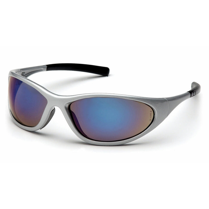Pyramex SS3375E Zone II - Blue Mirror Lens with Silver Frame