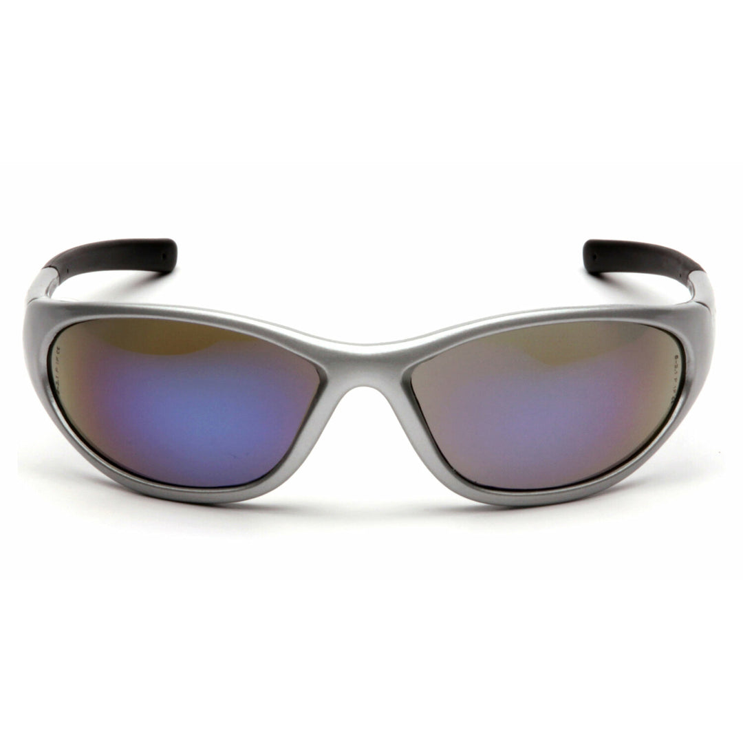 Pyramex SS3375E Zone II - Blue Mirror Lens with Silver Frame