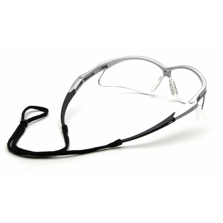 Pyramex SS6310SP Pmxtreme Clear Lens with Silver Frame and Cord