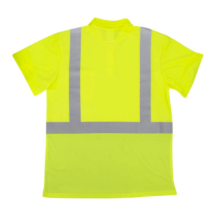Radians ST12B Class 2 High Visibility Color Blocked Safety Short Sleeve Polo ShirT