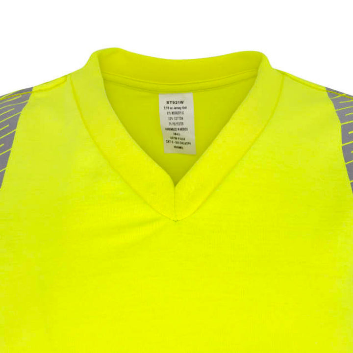 Radians ST921W Women's Type R Class 3 Segmented Reflective Long Sleeve FR T-shirt - Hi-Vis Green