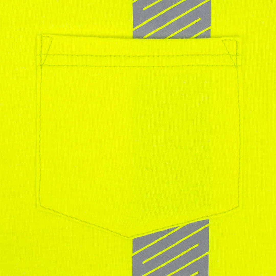 Radians ST921 Men's Long Sleeve FR T-shirt with Class 3 Segmented Reflective Tape - Hi-Vis Green