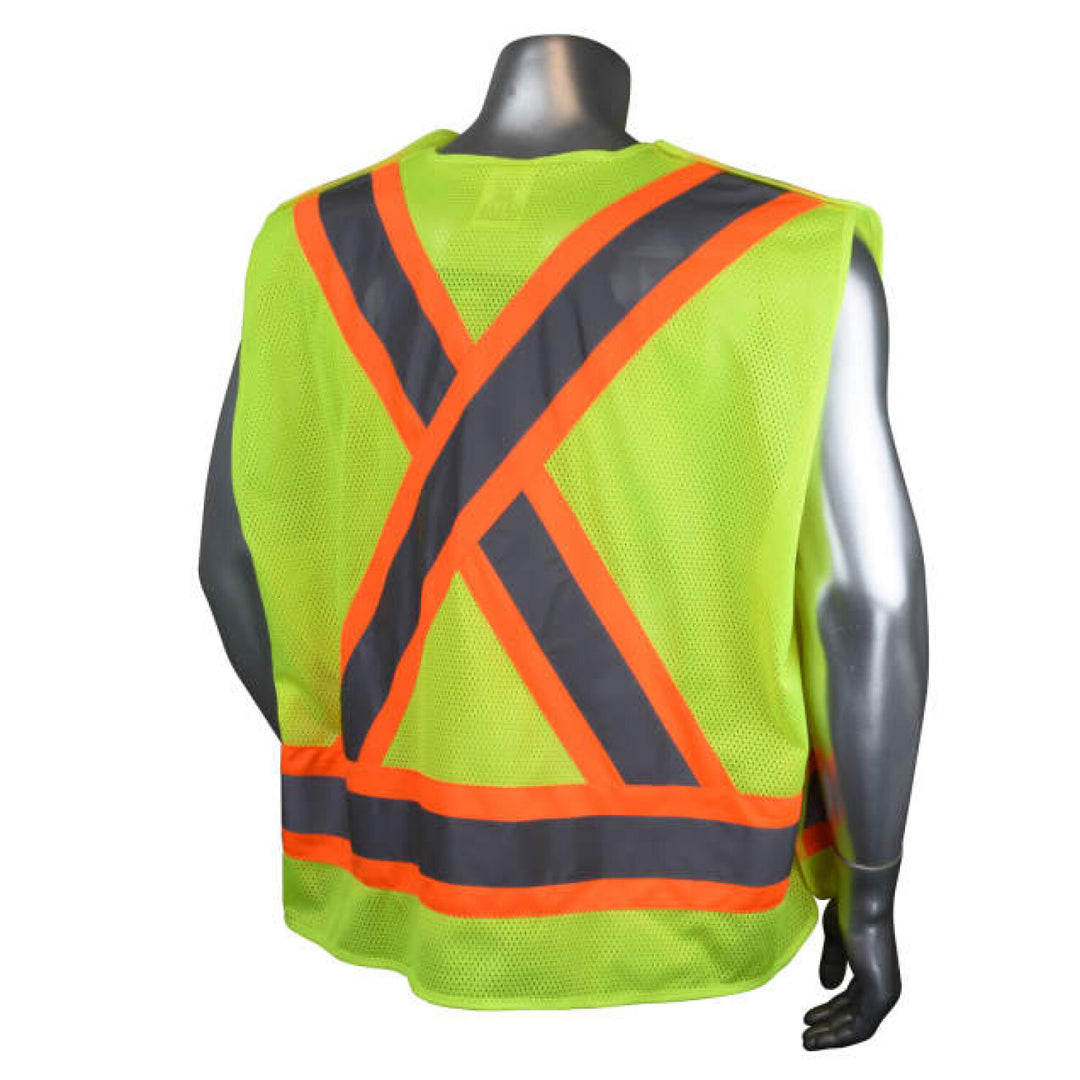 Radians SV020X-2 Heavy Duty 7-Pocket Tear Away Cruiser Vest X-Back