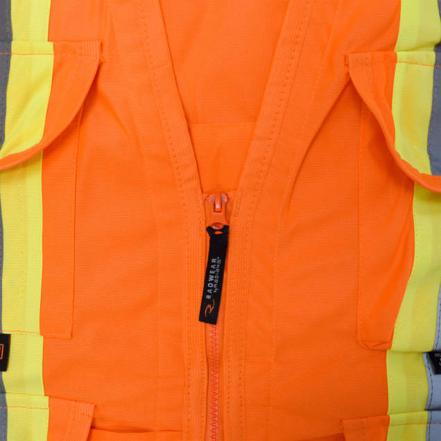 Radians SV030X-2 Heavy Duty 10-Pocket Cruiser Vest with Back Pouch X-Back