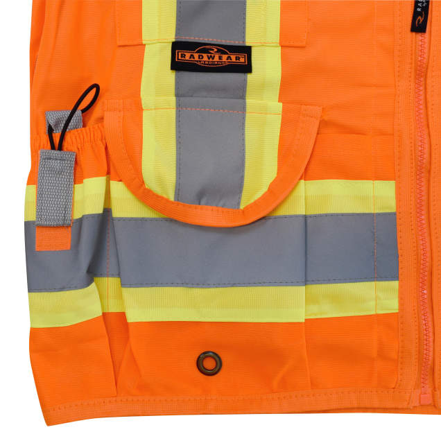 Radians SV030X-2 Heavy Duty 10-Pocket Cruiser Vest with Back Pouch X-Back