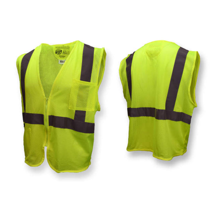 Radians SV25 Economy Class 2 Self-Extinguishing Mesh Safety Vest with Zipper