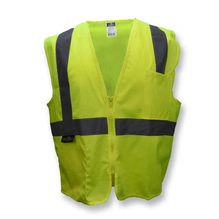 Radians SV2Z Economy Type R Class 2 Solid Safety Vest with Zipper