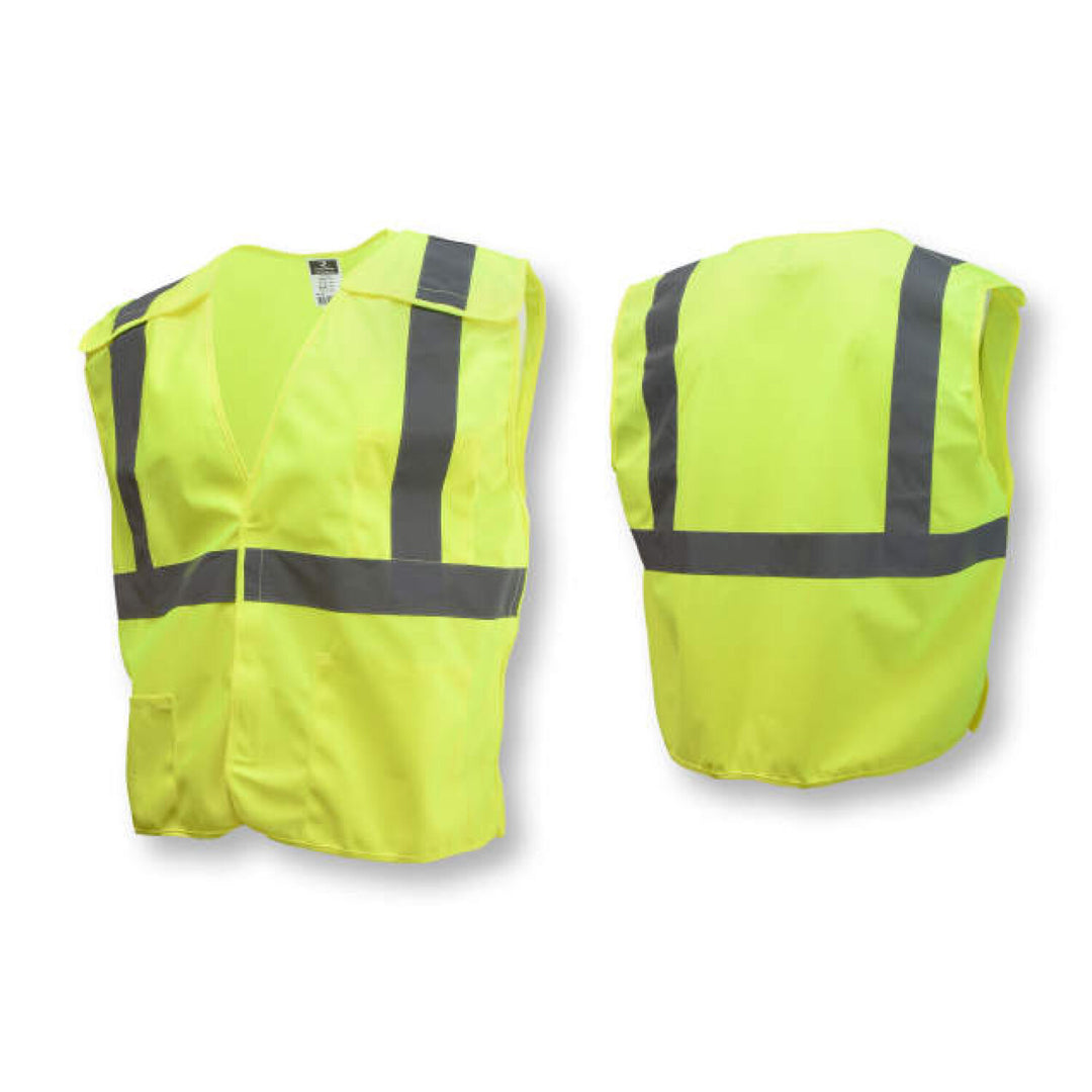 Radians SV4 Economy Type R Class 2 Breakaway Solid Safety Vest - Green
