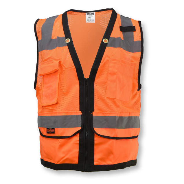 Radians SV59Z Type R Class 2 Heavy Duty Mesh/Solid Surveyor Safety Vest