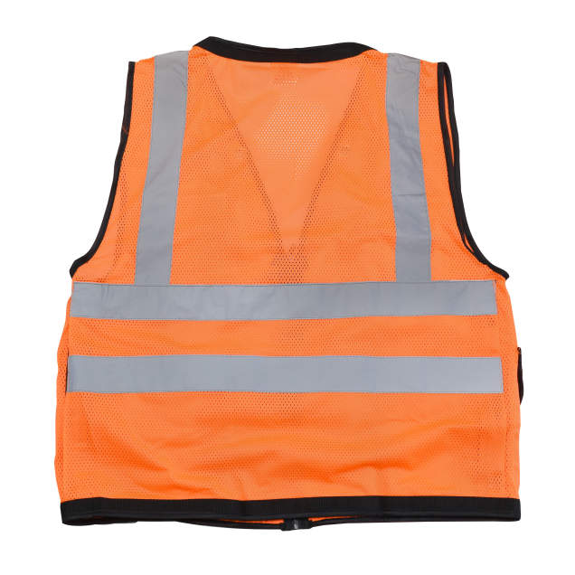 Radians SV59Z Type R Class 2 Heavy Duty Mesh/Solid Surveyor Safety Vest