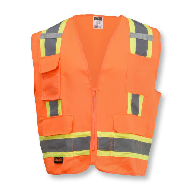 Radians SV62 Type R Class 2 Surveyor Heavy Duty Solid Twill Safety Vest