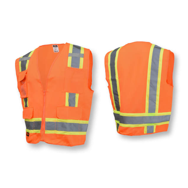 Radians SV62 Type R Class 2 Surveyor Heavy Duty Solid Twill Safety Vest