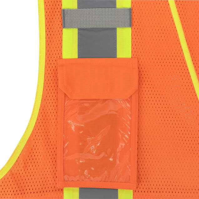 Radians SV69-2 Two Tone Type R Class 2 Mesh/Solid Surveyor Vest with Plan/Tablet Pocket