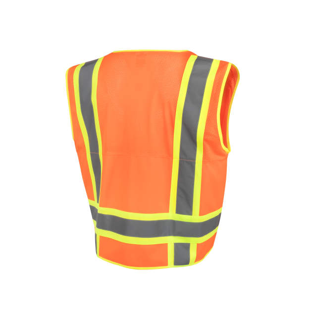 Radians SV69-2 Two Tone Type R Class 2 Mesh/Solid Surveyor Vest with Plan/Tablet Pocket