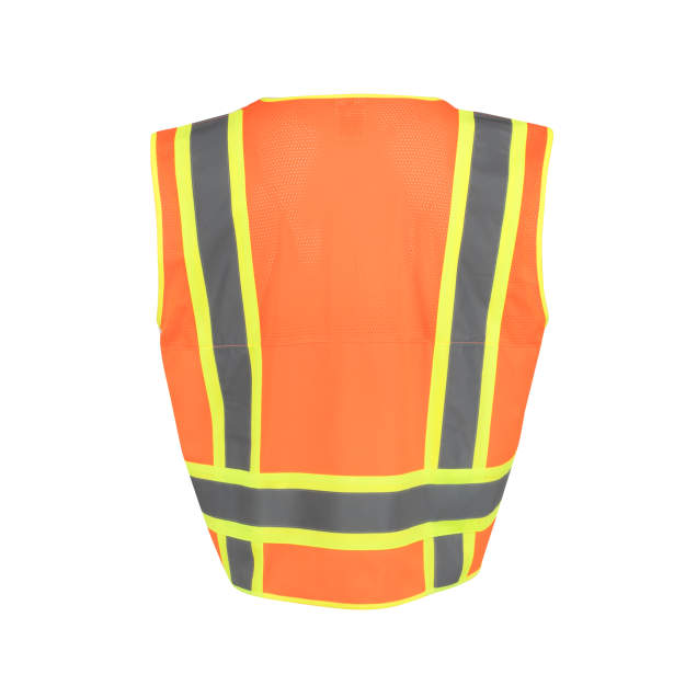 Radians SV69-2 Two Tone Type R Class 2 Mesh/Solid Surveyor Vest with Plan/Tablet Pocket