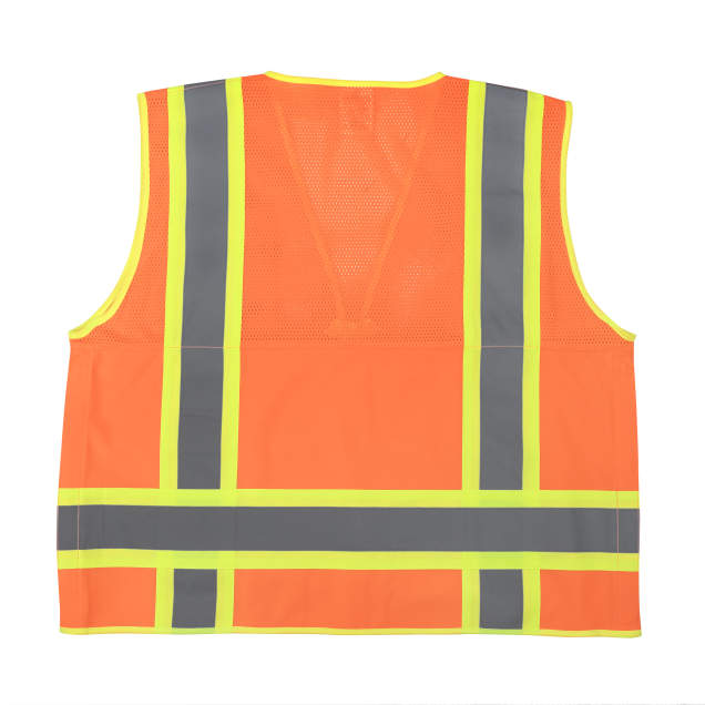 Radians SV69-2 Two Tone Type R Class 2 Mesh/Solid Surveyor Vest with Plan/Tablet Pocket