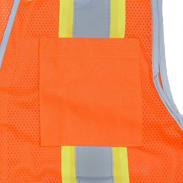 Radians SV6H Type R Class 2 Heavy Duty Two Tone Mesh Surveyor Vest with Solid Pockets