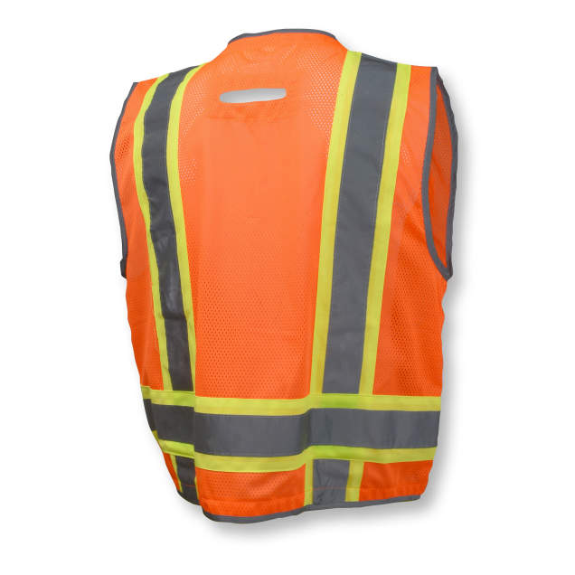 Radians SV6H Type R Class 2 Heavy Duty Two Tone Mesh Surveyor Vest with Solid Pockets
