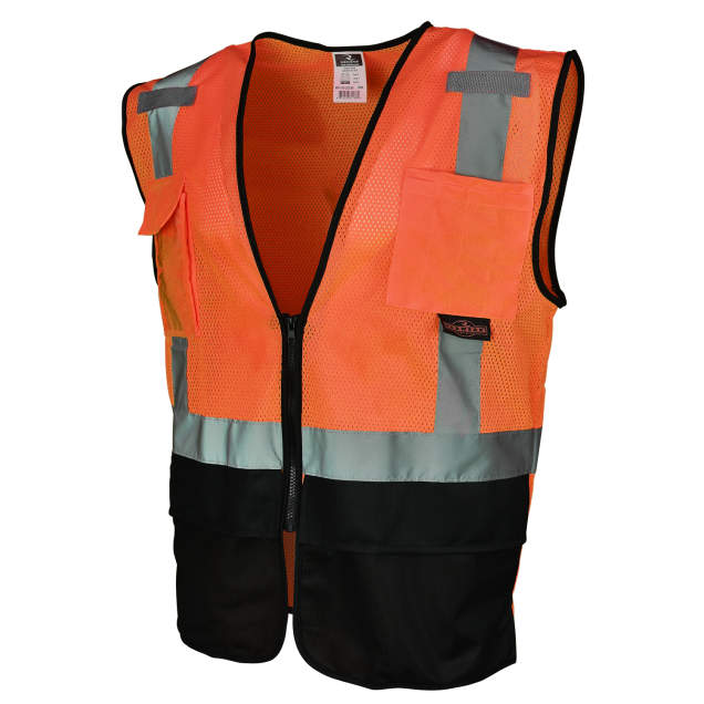 Radians SV7B Type R Class 2 Black Bottom Surveyor Safety Vest