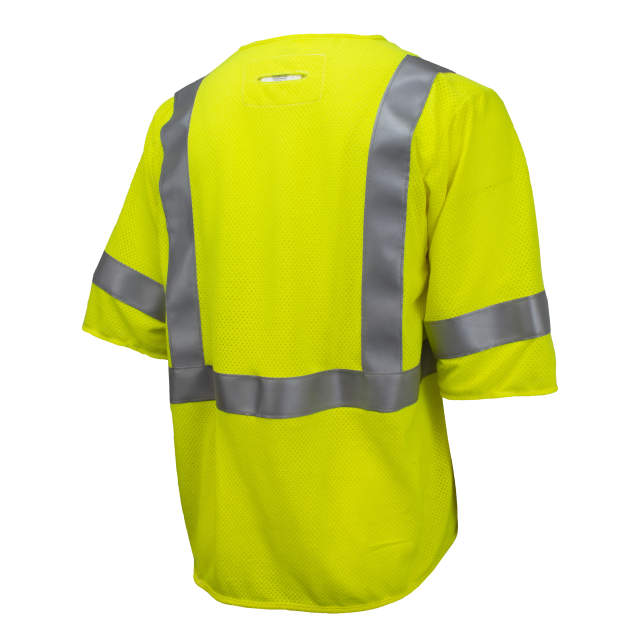 Radians SV97 Premium Modacrylic FR Class 2 & 3 Mesh Safety Vest - Hi-Vis Green