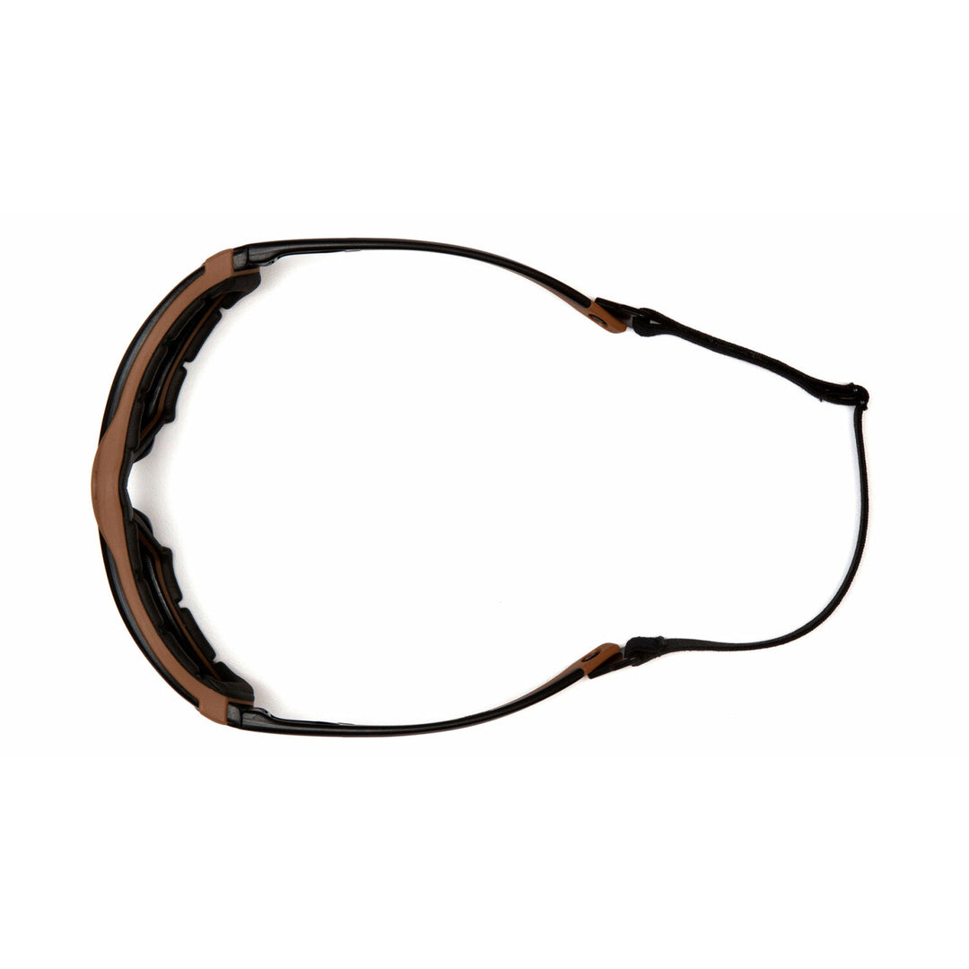 Carhartt CHB1010DTMP Toccoa Clear Anti-Fog Lens with Black and Tan Frame (polybag)