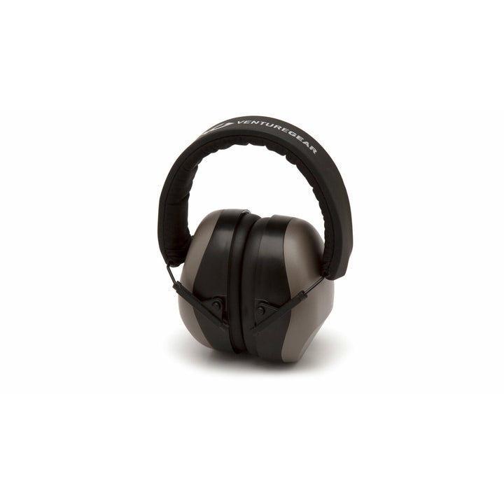 Pyramex VGPM8010C Gray Earmuff NRR 26 dB Low Profile Hearing Protector - VG Clamshell