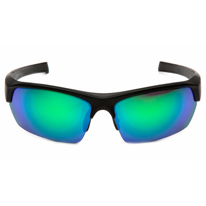 Pyramex VGSB331 Tensaw  Green Mirror Polarized Lens with Black Frame