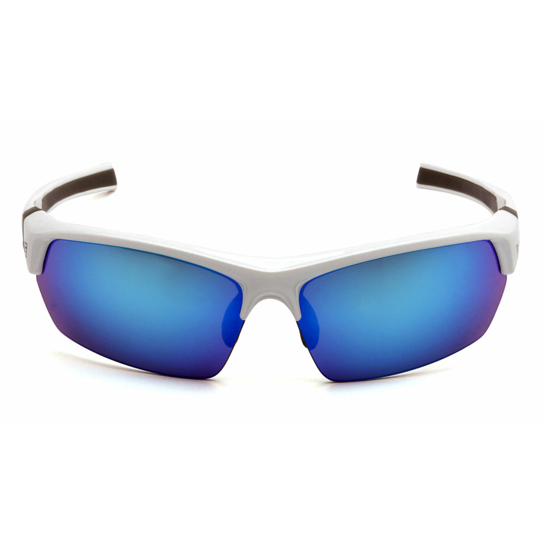 Pyramex VGSW365T Tensaw Ice Blue Mirror Anti-Fog Lens with White/Gray Frame