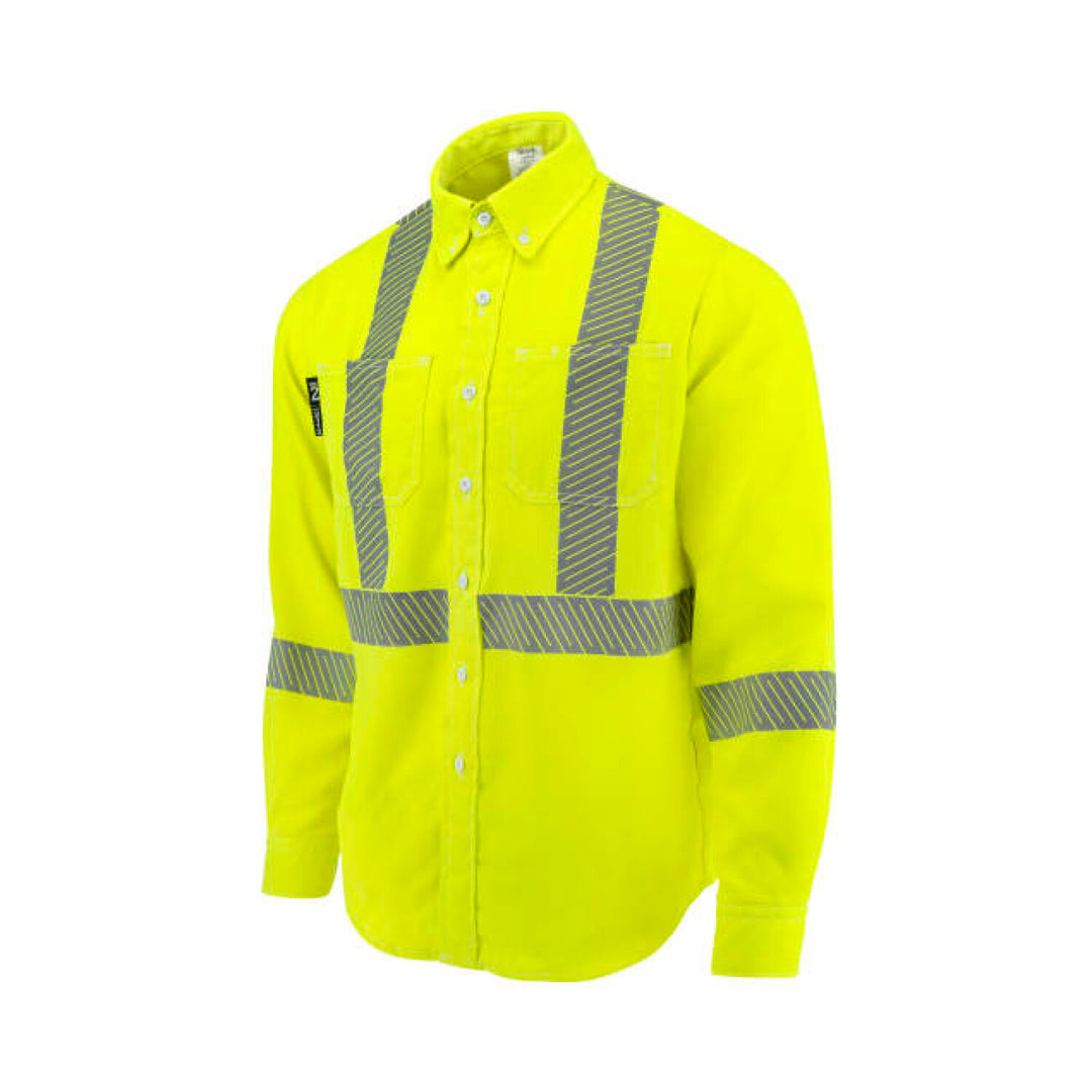 Neese VTS5SH3 Tecasafe® One 5.7 oz Class 3 FR Shirt - Fluorescent Yellow