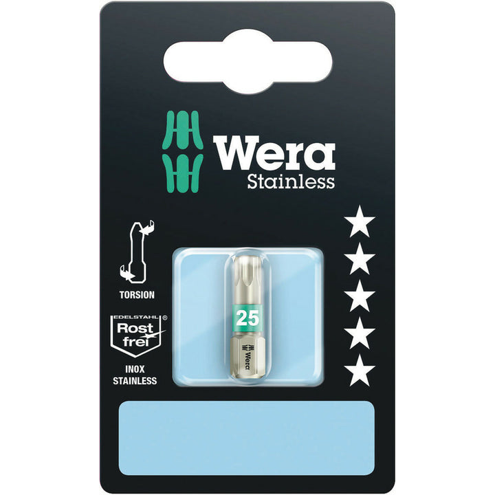 Wera 3867/1 TS SB TORX® bits, stainless, TX 30 x 25 mm