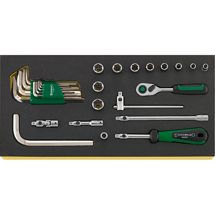 Stahlwille 96830364 Tool set No.TCS 1/4 ZOLL  10760 CV QR 27-pcs.