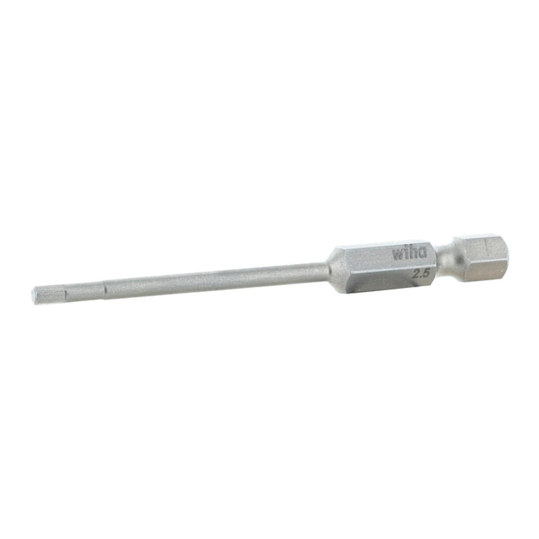Wiha Tools 74352 Hex Metric Power Bit, 2.5 mm x 70 mm, 10 Pk.