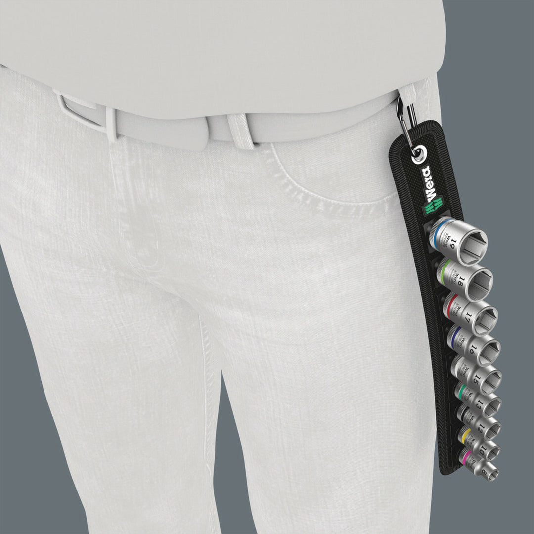 Wera Zyklop Socket & Ratchet Combo Set, 10 Pc.