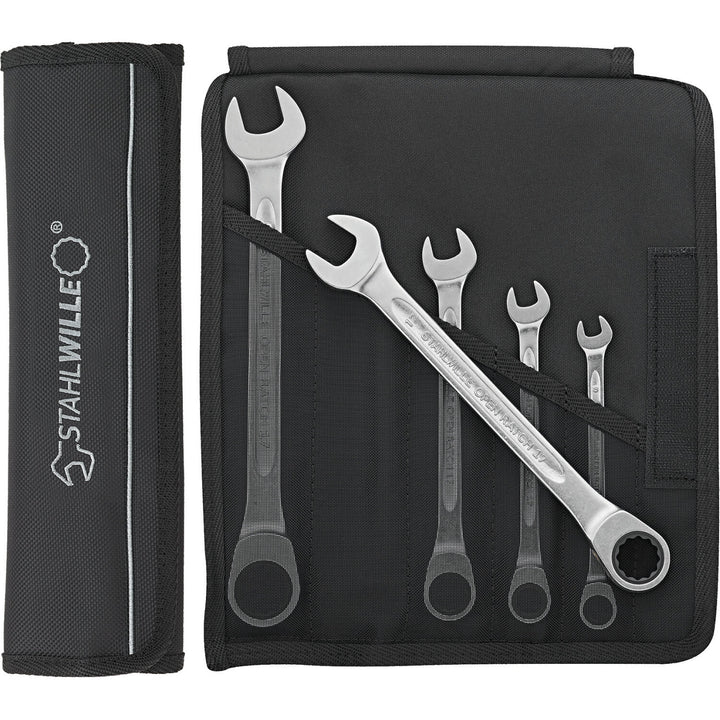 Stahlwille 96401705 17F/5 Combination Ratcheting Spanner Set