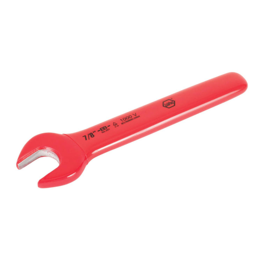 Wiha Tools 20145 Insulated Open End Wrench, 7/8" x 7.6", 15° Angle